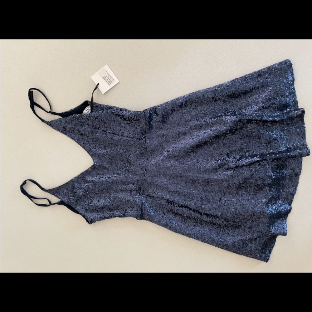 New with tags. Full sequin navy dress